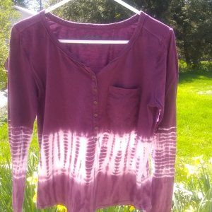 Long sleeve, Eddie Bauer Tie-dyed top. Medium, cotton